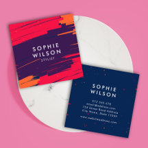 Vibrant rose violet orange moderne Gras traits