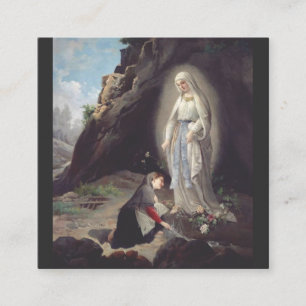 Carte De Visite Carré Vierge Marie de Lourdes