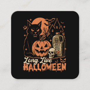 Carte De Visite Carré Vive Halloween
