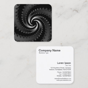 Carte De Visite Carré Vortex foncé fractal
