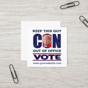 Carte De Visite Carré Vote Blue Resist 2024 Presidential