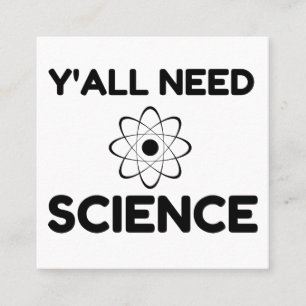 Carte De Visite Carré Vous avez besoin de science