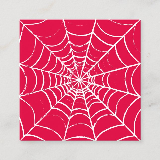 Carte De Visite Carré Web rose (Devant)