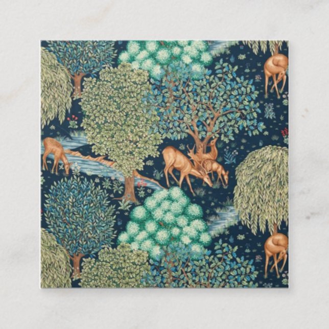 Carte De Visite Carré William Morris The Brook (Devant)