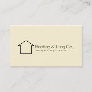 Carte De Visite Carreaux de toiture moderne Logo de l'entreprise