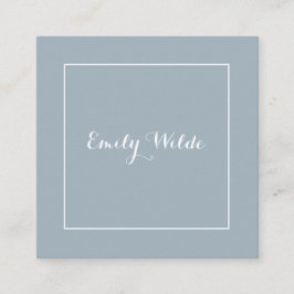 Carte de visite Carrée Blue White BusinessCard