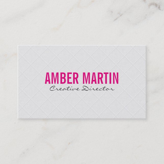 Carte De Visite Carrelage III | Blanc (Devant)