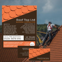 Carrelage orange, Toit, Contractant de toiture