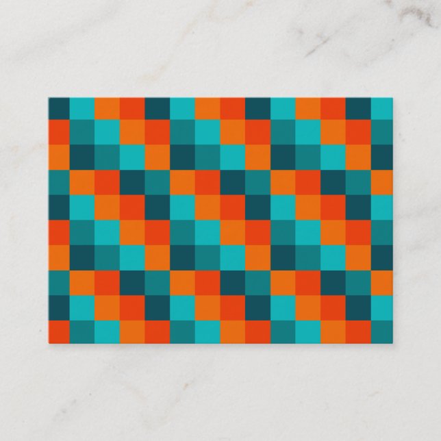 Carte De Visite Carrés couleur 01 (Devant)