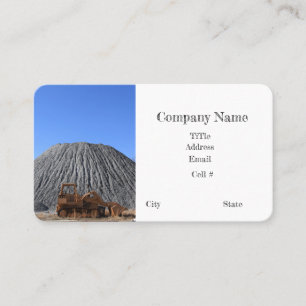 Carte De Visite Carrière de roche bulldozer
