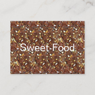 Carte De Visite Carrot Halwa Dessert Motif alimentaire sucré