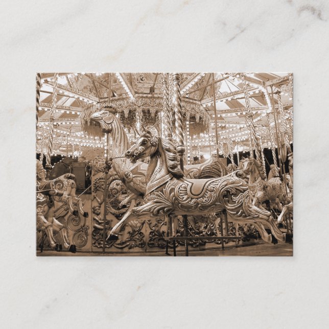 Carte De Visite Carrousel, mini photo (Devant)