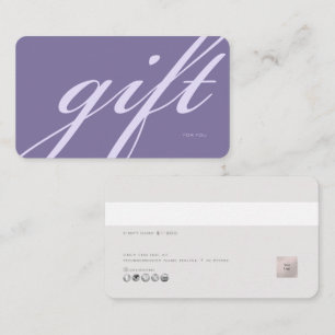 Carte De Visite Carte-cadeau électronique minimale PixDezines DIY