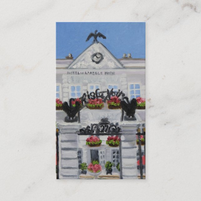 Carte De Visite "Carte de visite Noir d'hôtel de L'Aigle " (Devant)