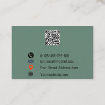 “Carte de visite QR Code Moderne”