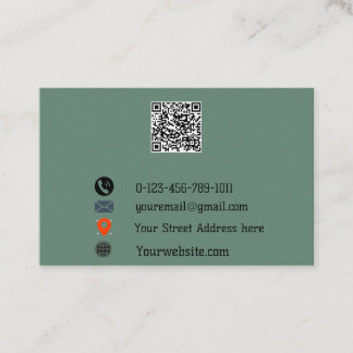 Carte De Visite “Carte de visite QR Code Moderne”
