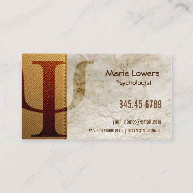 Carte De Visite carte visite psychologue (Devant)