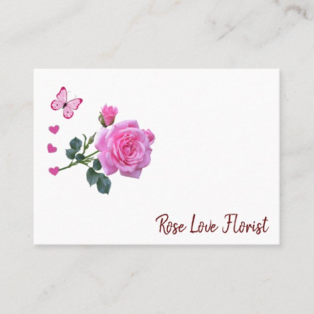 Carte de visite, Cartes de visite fleuristes (Devant)