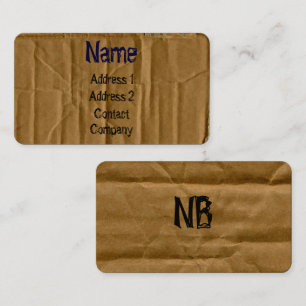 Carte de visite Carton