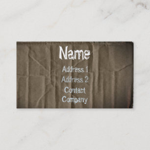 Carte de visite Carton Charred