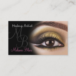 Carte De Visite Carton de visite d'Artiste Maquilleuse Gold Eye