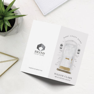 Carte De Visite Cascade blanche classique Services photo de la por