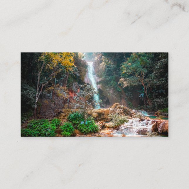 Carte De Visite Cascade Pittoresque du Imaginaire naturel (Devant)
