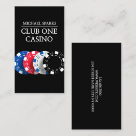 Carte De Visite Casino, Poker, Concessionnaire, Divertissement, Ma
