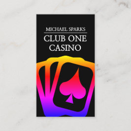 Carte De Visite Casino, Poker, Concessionnaire, Divertissement, Ma