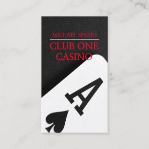 Carte De Visite Casino, Poker, Concessionnaire, Divertissement, Ma