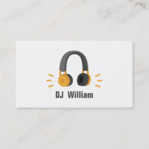 Casques gris orange DJ Disque Jockey