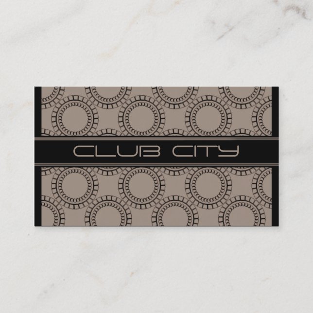 Carte de visite Casquette circulaire moderne, Moch (Devant)