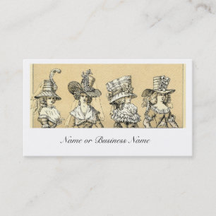 Carte De Visite Casquettes élégants d'habillement de mode de