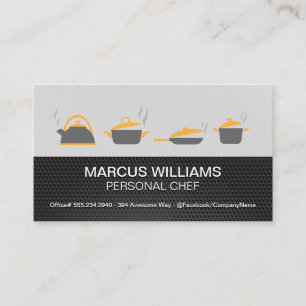 Carte De Visite Casseroles et Poêles Chef Exécutif