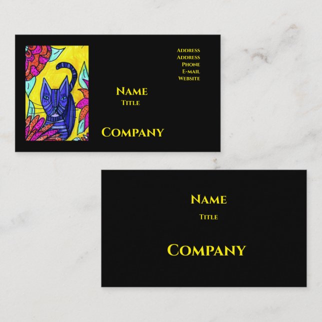 Carte De Visite Cat Company Business Cards (Devant / Derrière)