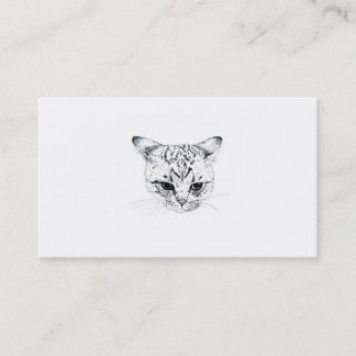 Carte De Visite cat face