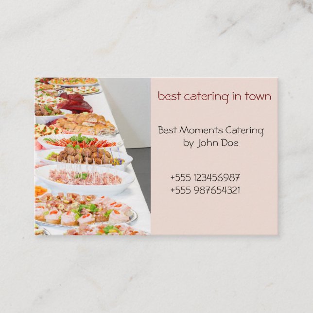 Carte de visite Catering 2 (Devant)