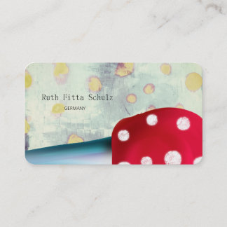 Carte De Visite Catering Macaron Glacé Points de Polka