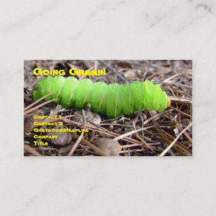 Carte De Visite Caterpillar vert