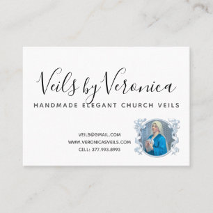 Carte De Visite Catholique Vierge Marie Religieuse chrétienne