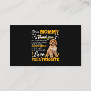 Carte De Visite Cavoodle Cher Merci Maman Pour Être Ma Maman