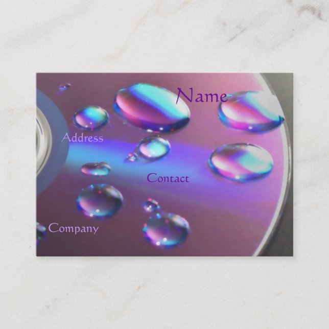 Carte de visite CD du DJ - personnalisable (Devant)