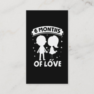 Carte De Visite Célébration de la relation amoureuse de couple 6
