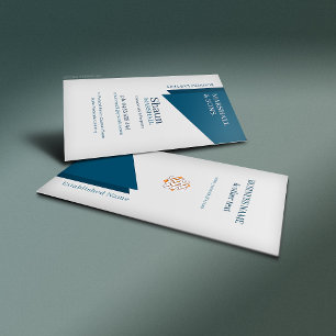 Carte De Visite Cello Blue Élégant Exécutif d'Entreprise 