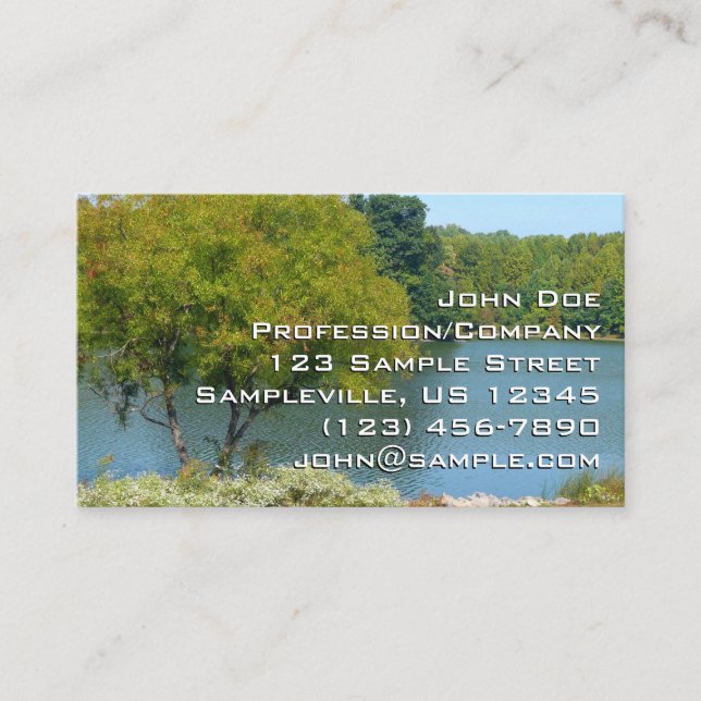 Carte De Visite Centennial Lake in Ellicott City Maryland (Devant)