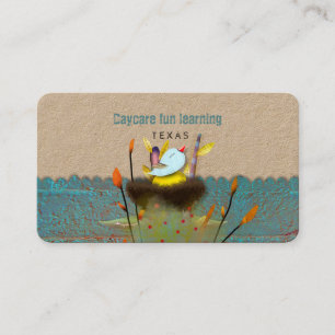 Carte De Visite Centre d'apprentissage de garde d'enfants niche oi