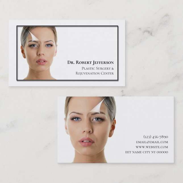 Carte De Visite Centre de chirurgie et de rajeunissement en plasti (Devant / Derrière)
