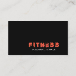 Carte De Visite Centre personnel de gymnase de forme physique