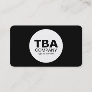 Carte De Visite Cercle (Alt Version) - Noir (Gold Round Corner)