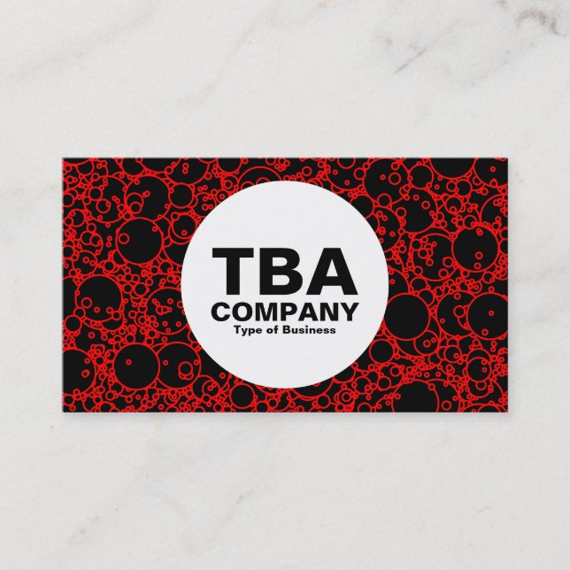 Carte De Visite Cercle - Bulles (Devant)